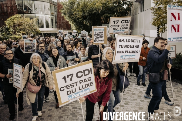 Mobilisation de salariés du Parisien, vente à Bolloré