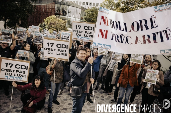 Mobilisation de salariés du Parisien, vente à Bolloré