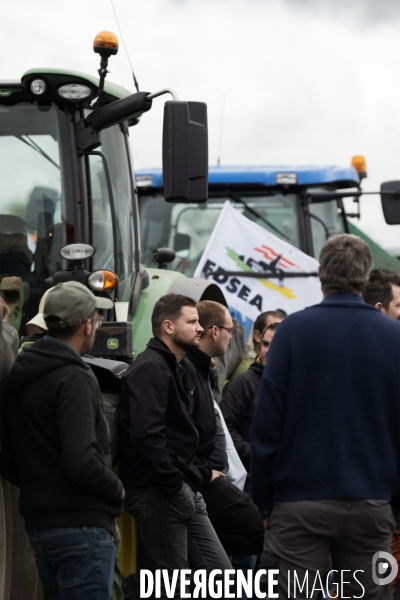 Manifestation des agriculteurs a Dijon
