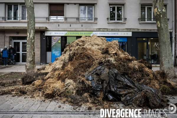 Manifestation des agriculteurs a Dijon