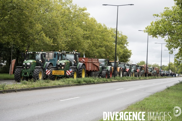Manifestation des agriculteurs a Dijon