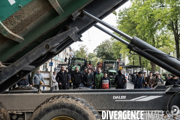 Manifestation des agriculteurs a Dijon