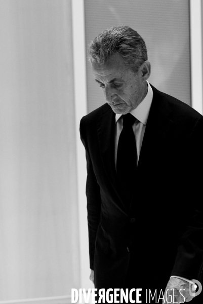 Nicolas Sarkozy après sa condamnation à cinq ans de prison.