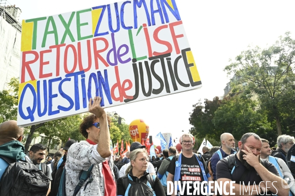 Manifestation Intersyndicale du 2 Octobre 2025 à Paris