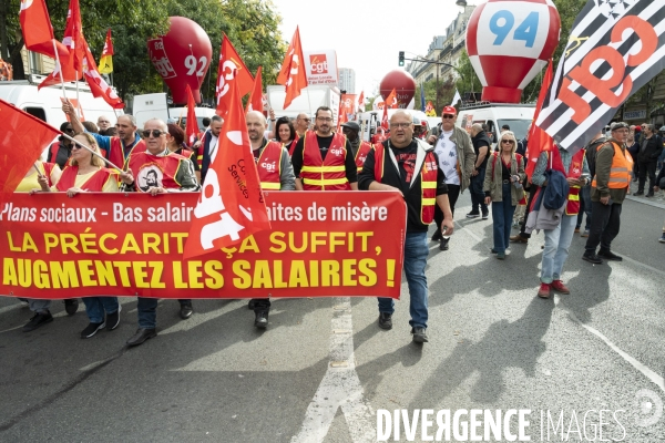 Manifestation Intersyndicale du 2 Octobre 2025 à Paris