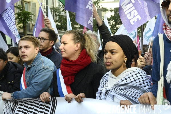 Manifestation en soutien à la Palestine, Paris le 4 octobre 2025