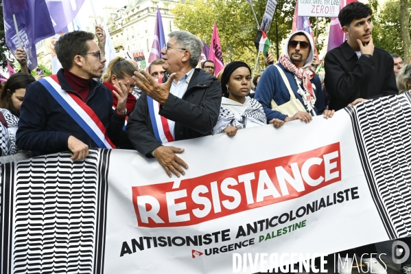 Manifestation en soutien à la Palestine, Paris le 4 octobre 2025