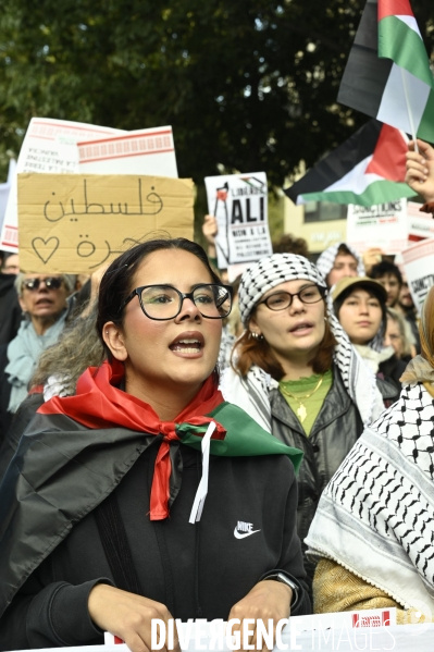 Manifestation en soutien à la Palestine, Paris le 4 octobre 2025