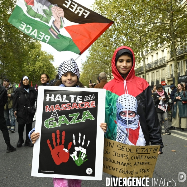 Manifestation en soutien à la Palestine, Paris le 4 octobre 2025