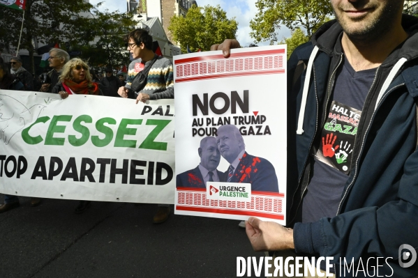 Manifestation en soutien à la Palestine, Paris le 4 octobre 2025