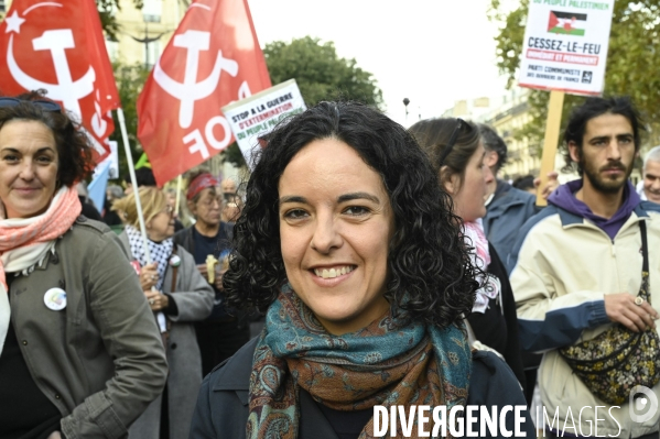 Manifestation en soutien à la Palestine, Paris le 4 octobre 2025