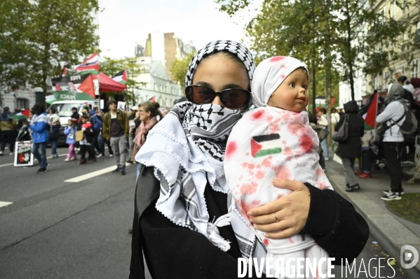 Manifestation en soutien à la Palestine, Paris le 4 octobre 2025