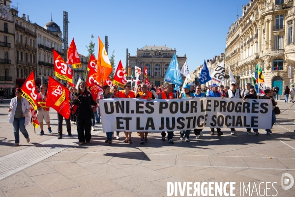 Manifestation Intersyndicale du 02.10.25 à Montpellier