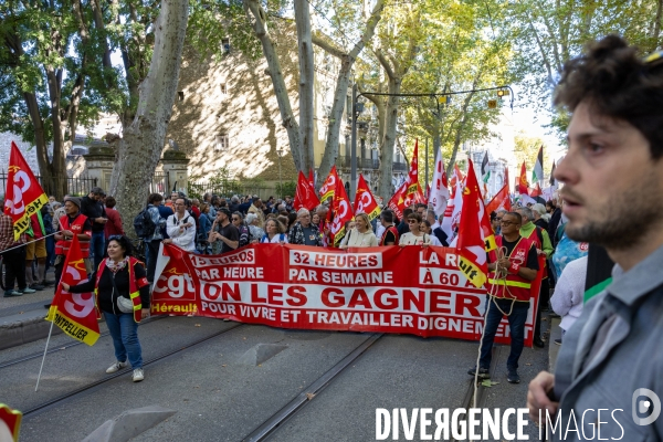 Manifestation Intersyndicale du 02.10.25 à Montpellier