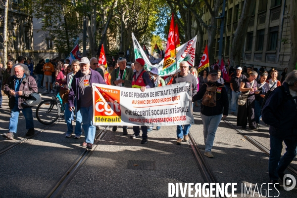 Manifestation Intersyndicale du 02.10.25 à Montpellier