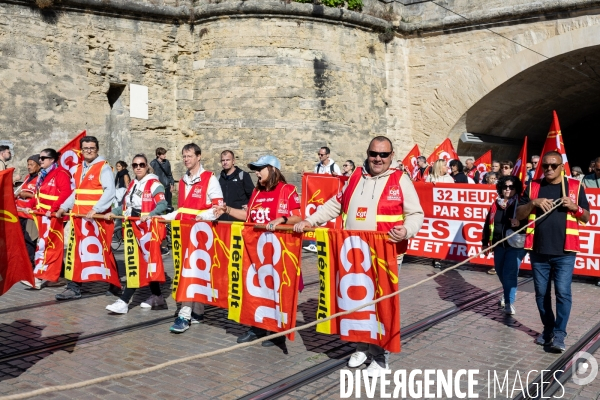 Manifestation Intersyndicale du 02.10.25 à Montpellier