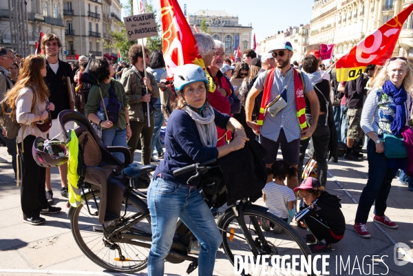 Manifestation Intersyndicale du 02.10.25 à Montpellier