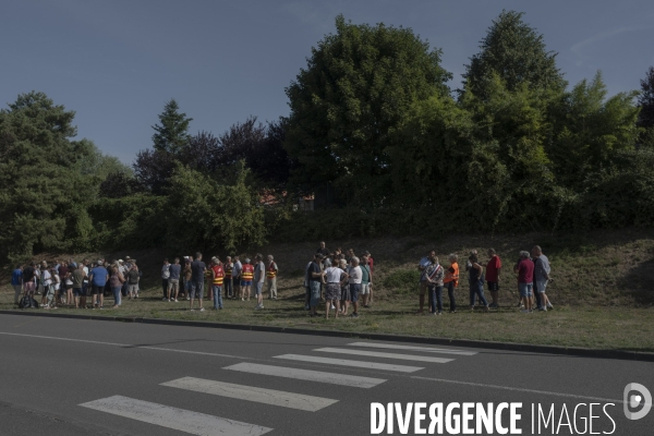 Rassemblement des anciens salariés de la papeterie Lecas à Nersac en Charente