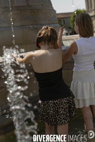 Canicule à Perigueux avec les saisonniers