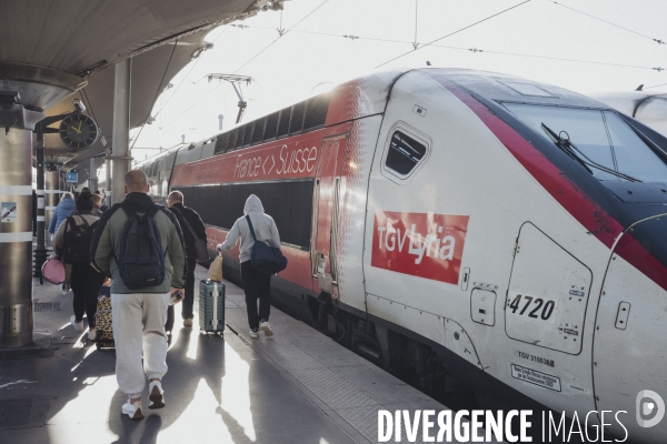 TGV Lyria en gare de Lyon