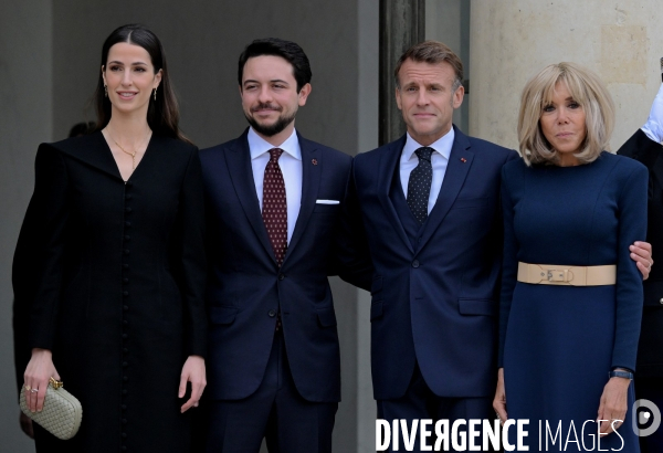 Emmanuel Macron reçoit Son Altesse Hussein ben Abdallah, Prince héritier du Royaume de Jordanie