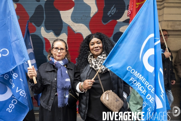 Shein au BHV à Paris, appel à la greve des syndicats