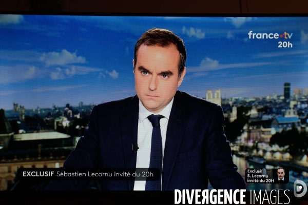 Sebastien Lecornu au 20H de France 2