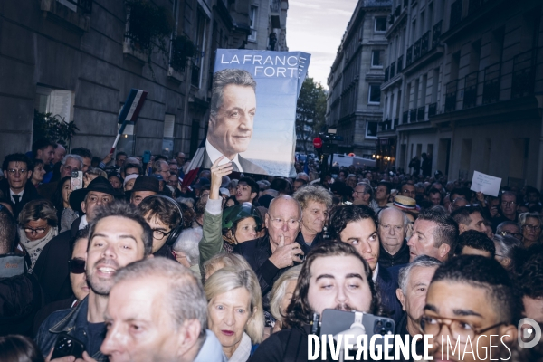 Départ de Nicolas Sarkozy vers la prison