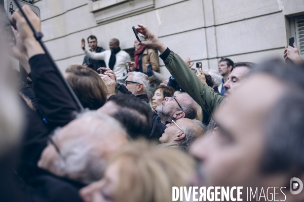 Départ de Nicolas Sarkozy vers la prison