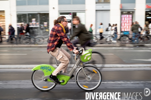 Les parisiens à vélo