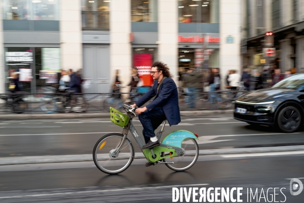 Les parisiens à vélo