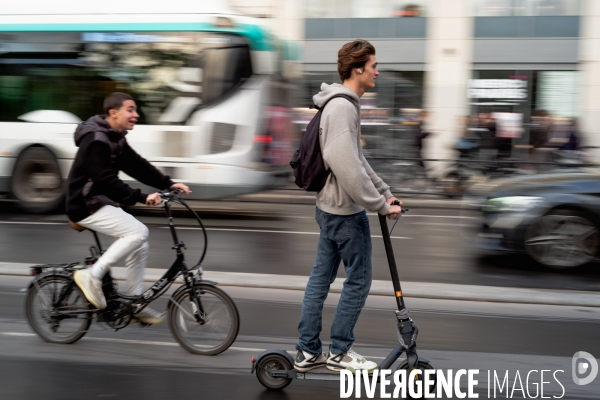 Les parisiens à vélo