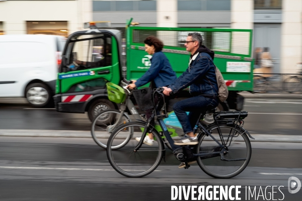 Les parisiens à vélo