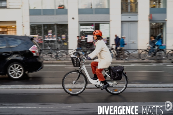 Les parisiens à vélo