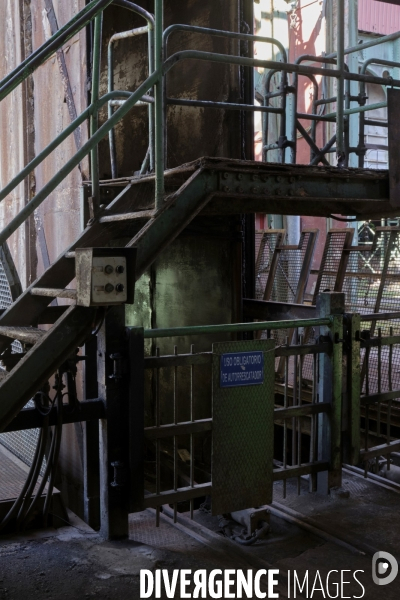 Pozo Soton, une mine de charbon arrêtée de l’entreprise Hunosa, Espagne, septembre 2025.