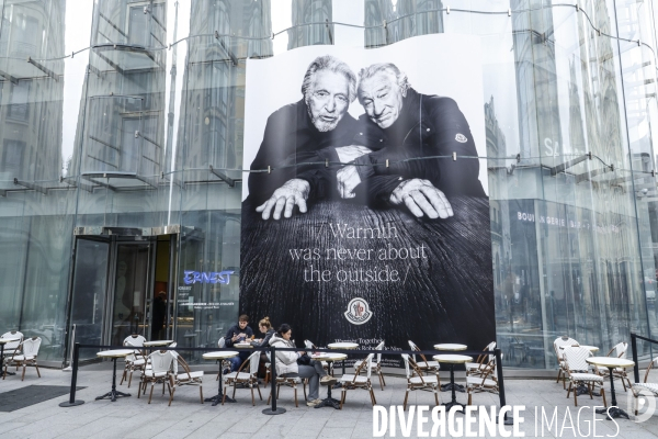 Publicite moncler reunit al pacino et robert de niro a la samaritaine