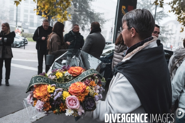 Greve des taxis a Dijon contre la convention tarifaire de la CNAM