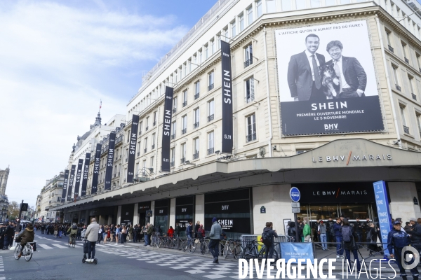 Ouverture de shein au bhv de paris