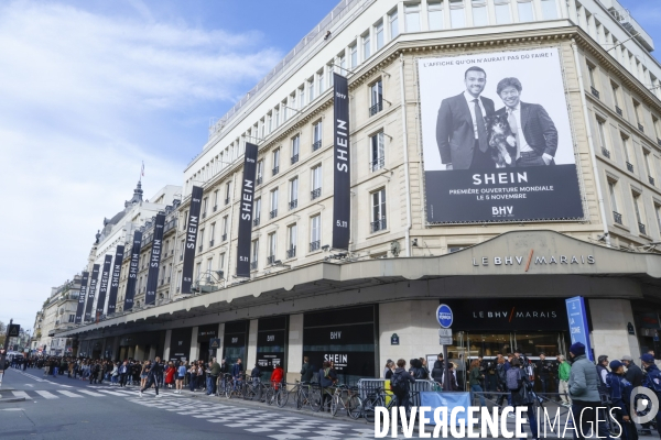 Ouverture de shein au bhv de paris