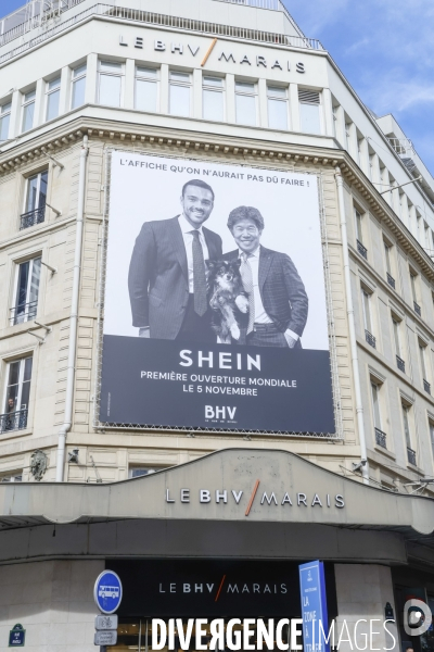 Ouverture de shein au bhv de paris