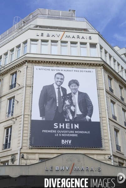 Ouverture de shein au bhv de paris