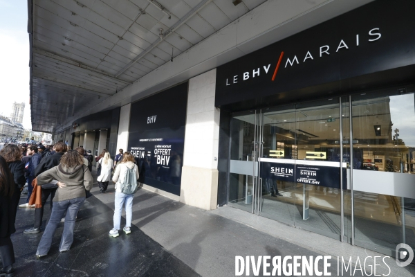 Ouverture de shein au bhv de paris