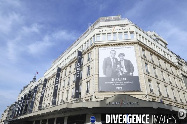 Ouverture de shein au bhv de paris