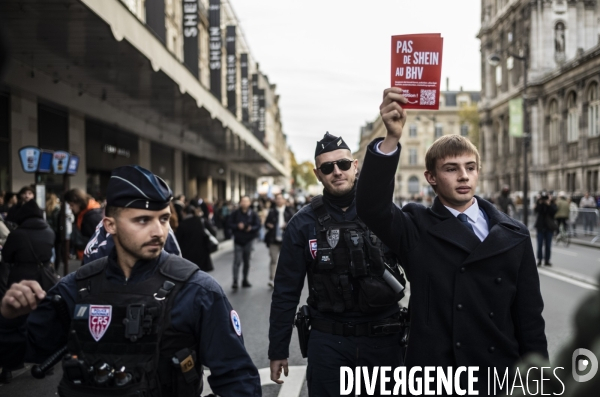 Ouverture du 1er magasin shein a paris, au bhv.