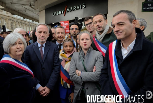 Ouverture du magasin Shein au BHV / Conference de presse de la gauche parisienne