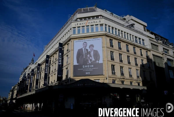 Ouverture du magasin Shein au BHV