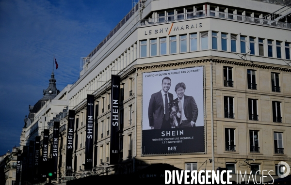 Ouverture du magasin Shein au BHV