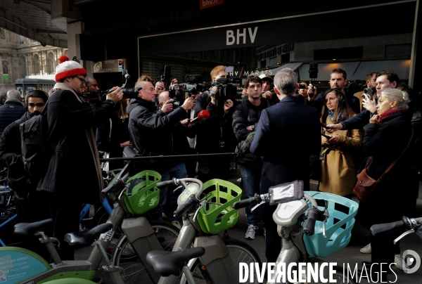 Ouverture du magasin Shein au BHV / Conference de presse de la gauche parisienne