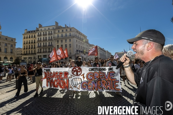 2ème journée de manifestation Bloqouns tout à Marseille