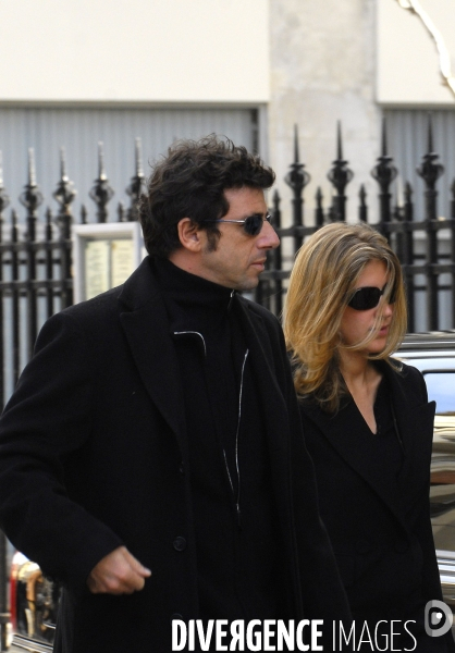 Enterrement de philippe noiret a l eglise st clotilde a paris en presence de nombreuse personnalites